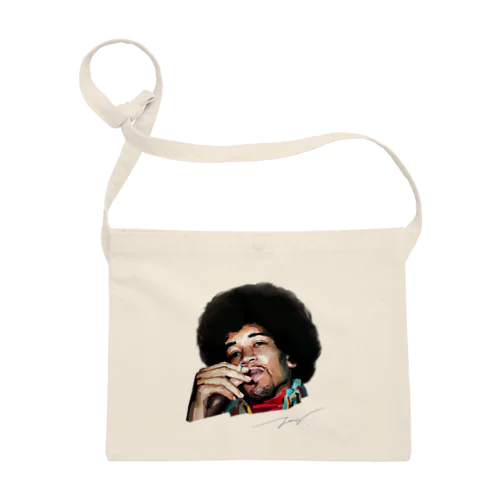 ジミヘン ジミヘンドリックス Jimi Hendrix イラスト 絵 ロック ギター ギターリスト ブルース サコッシュ