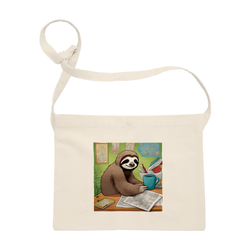 "A Sloth Trying Various Things"  Sacoche