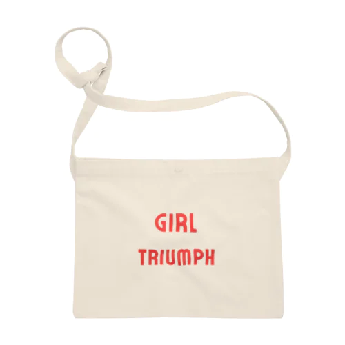 Girl Triumph-女性の勝利や成功を表す言葉 サコッシュ