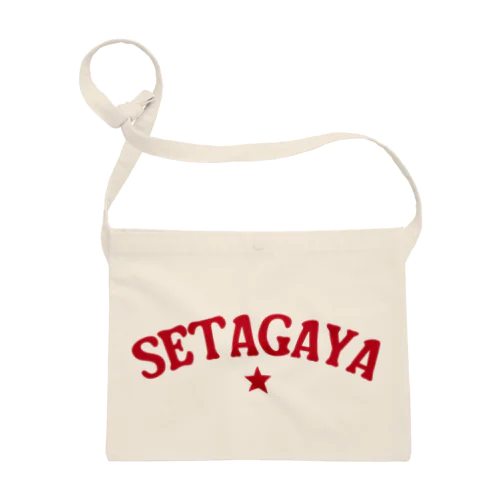 世田谷グッズ　レッドロゴ（setagaya item） Sacoche
