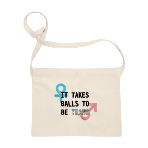 「It Takes Balls to be Trans」 サコッシュ