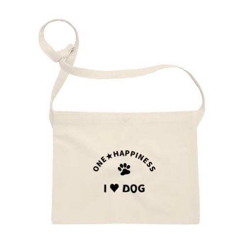 I LOVE DOG　ONEHAPPINESS サコッシュ