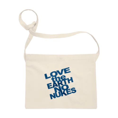 斜めがけ LOVE the EARTH NO NUKES サコッシュ