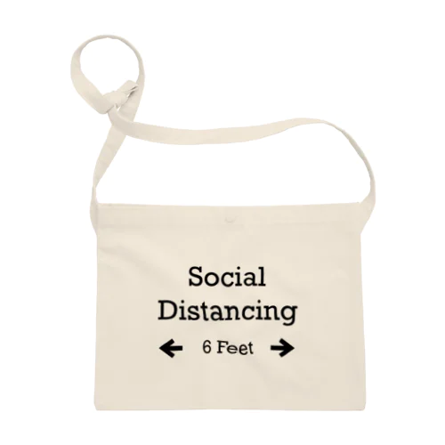 Social Distancing 6 Feet サコッシュ