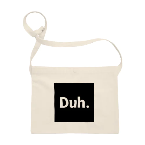 Duh black logo サコッシュ