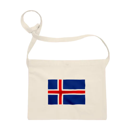アイスランド 国旗 Iceland flag フラッグ サコッシュ