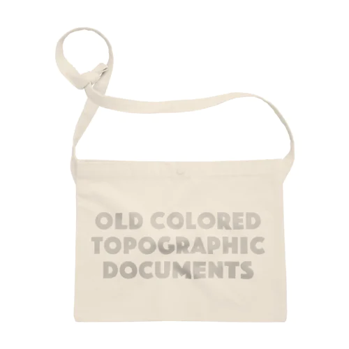 OLD Colored Topographic Documents サコッシュ