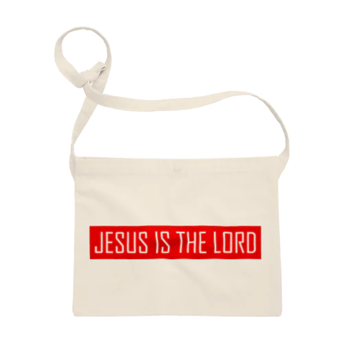 JESUS IS THE LORD （赤） サコッシュ