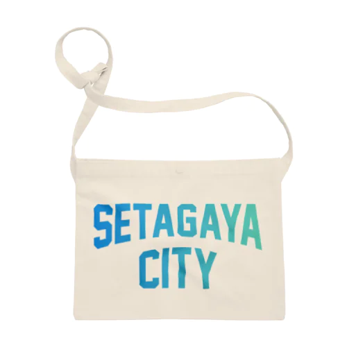 世田谷区 SETAGAYA CITY ロゴブルー Sacoche