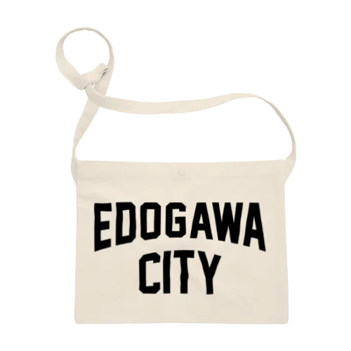 江戸川区 EDOGAWA CITY ロゴブラック サコッシュ