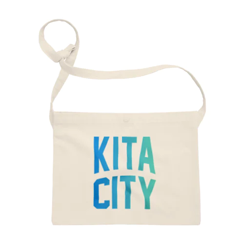 北区 KITA CITY ロゴブルー サコッシュ