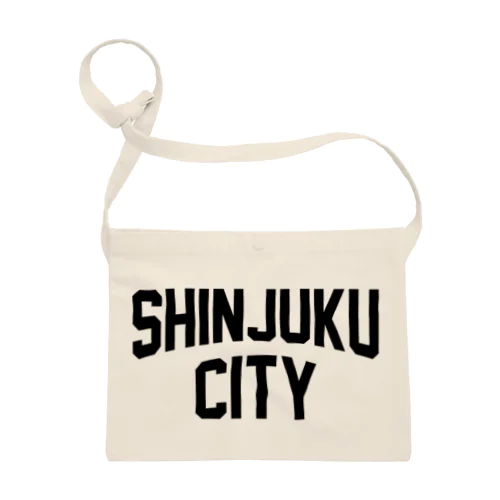 新宿区 SHINJUKU CITY ロゴブラック Sacoche