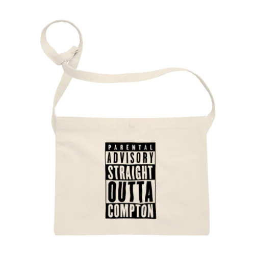 PARENTAL ADVISORY STRAIGHT OUTTA COMPTON-ペアレンタル・アドバイザリー・ストレイト・アウタ・コンプトン- ボックスロゴ Sacoche