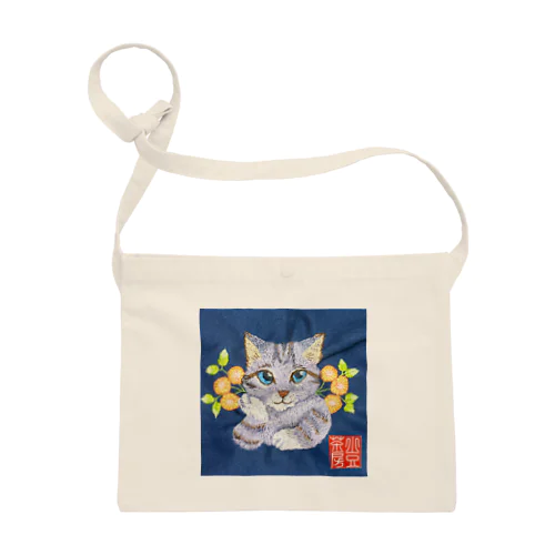 小豆茶房✿銀虎猫サコッシュ サコッシュ