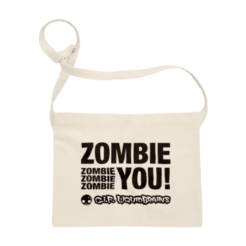 Zombie You! (black print) サコッシュ