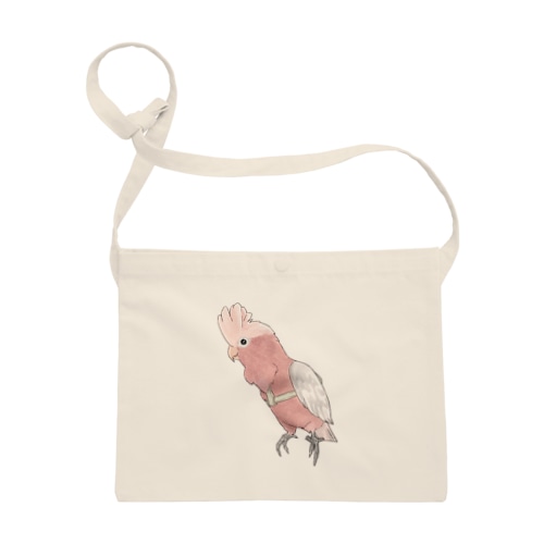 ご機嫌モモイロインコちゃん【まめるりはことり】 Sacoche