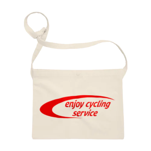 enjoy cycling service 赤ロゴ Sacoche