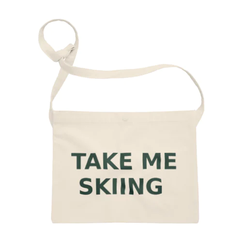 TAKE ME SKIING green サコッシュ