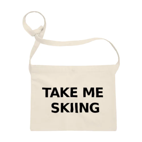 TAKE ME SKIING black Sacoche