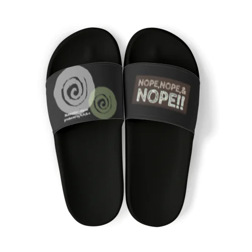 N,N,&n Slightly simple sandal ブラック サンダル