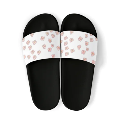 ピンクのお花 Sandals