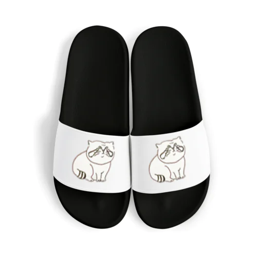 ワンポイントまぬるねこ Sandals