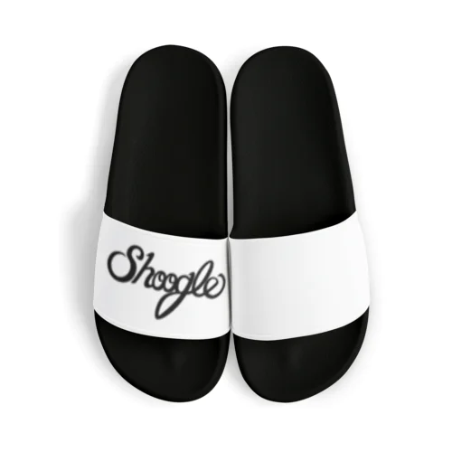 シューグル(Shoogle)ロゴ 黒字 Sandals