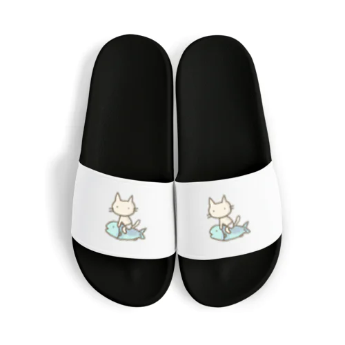 【ワンポイント】パンツねこ移動中 Sandals