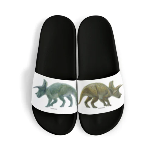 Triceratops prorsus(トリケラトプス ・プロルスス)着彩画 Sandals