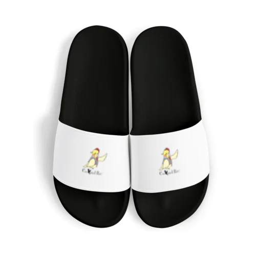 Cockatiel PartYビッグロゴアイテム(ロゴ黒文字) Sandals