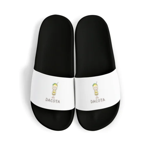 かき氷娘（れもん）【黒ロゴ】 Sandals