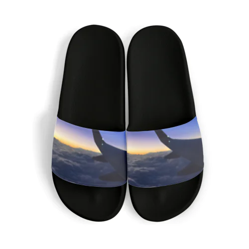 飛行機からのsunset Sandals