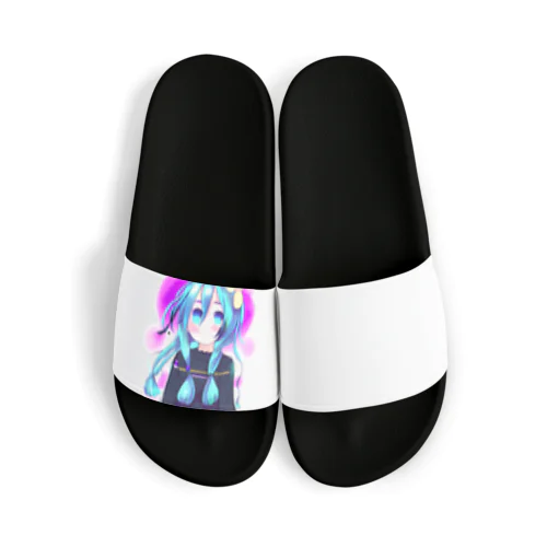 可愛いボーカロイド風の女の子 Sandals