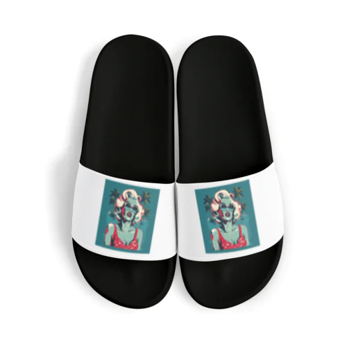 Marilyn monroe with cartoon style Sandals