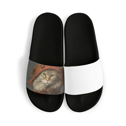 ドット猫 グッズ Sandals