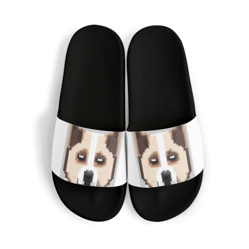 ピクセルアートのかわいい秋田犬 Sandals