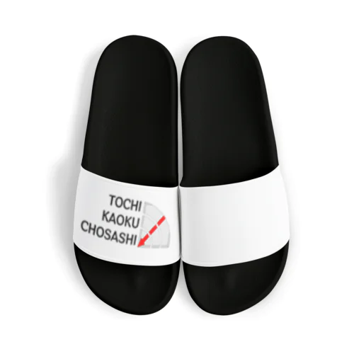 土地家屋調査士はるえもん(境界標識＆ローマ字表記) Sandals