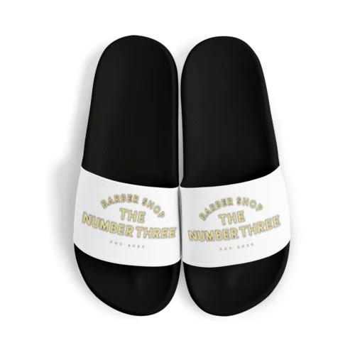 barber shop the number three apparel line Sandals