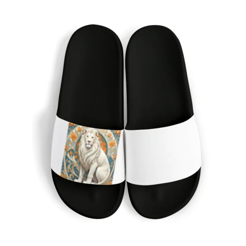 神の使い白いライオン Sandals