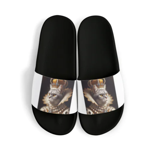 真珠ねこ　ジョージ3世 Sandals