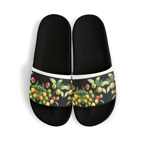 AIが生成した植物柄のグッズ Sandals