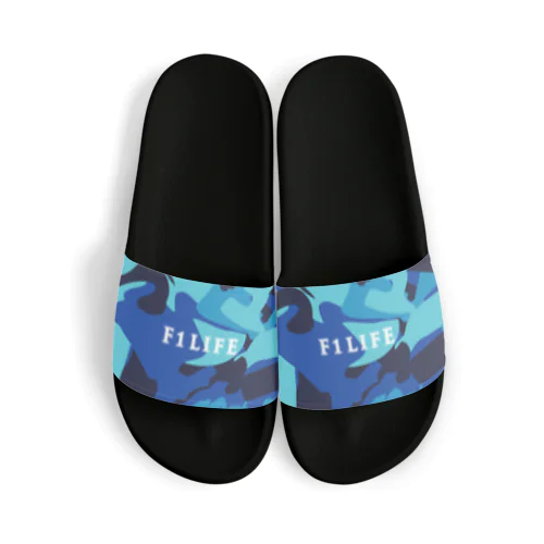 F1LIFE カモフラサンダル（ブルー） Sandals