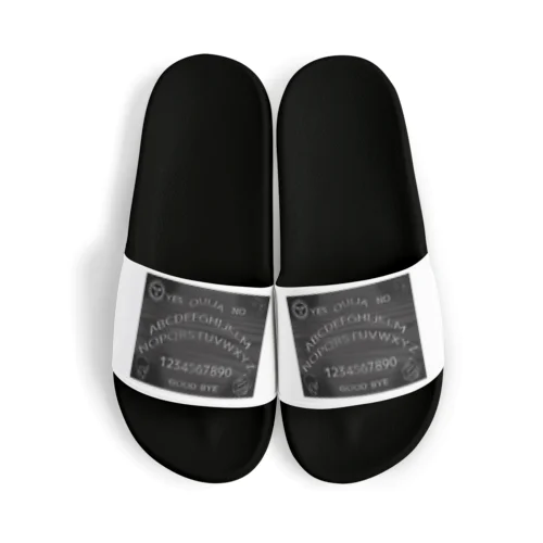 BLACK OUIJA BOARD Sandals