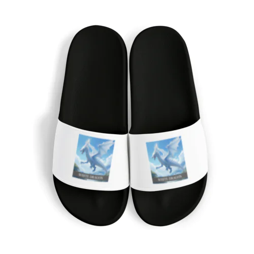 龍  WHITE DRAGON Sandals