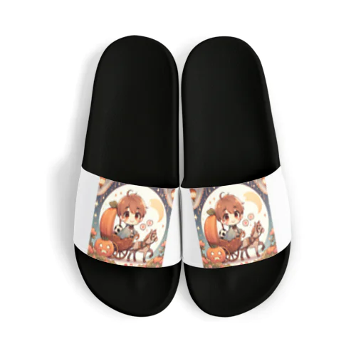 可愛い、かぼちゃの馬車、ラブリー Sandals