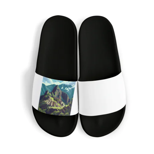マチュピチュ遺跡（pixel art） Sandals
