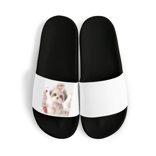 かわいい子犬 Sandals