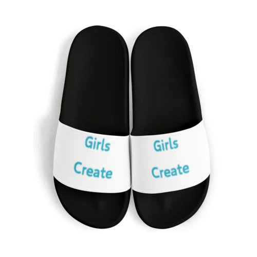 Girls Create-女性たちが創造的である事を表す言葉 Sandals