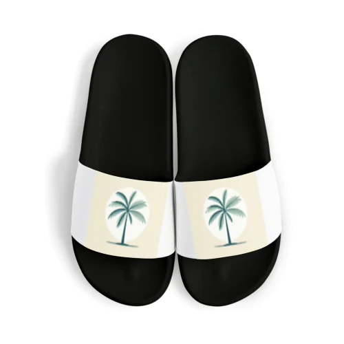 シンプル　ヤシ　ワンポイント　Tシャツ　シャツ　 Sandals