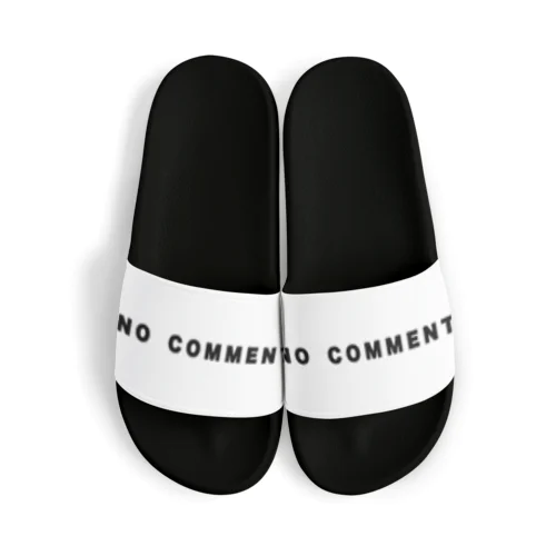micyorina 「NO COMMENT」logo Sandals